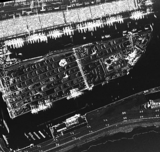 SAR image of urban area with resolution of 0.25 x 0.5m
